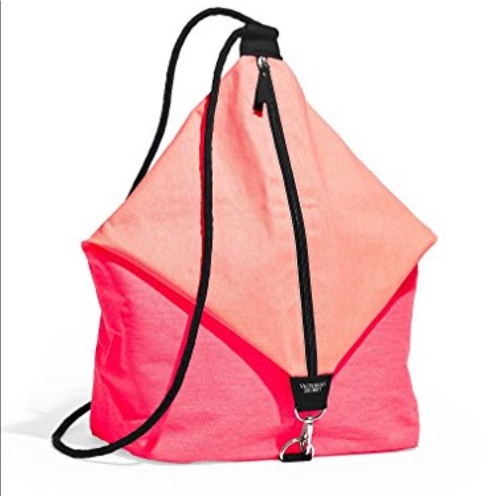 Victoria Secret Pink Sling Beach Gym Backpack Bag